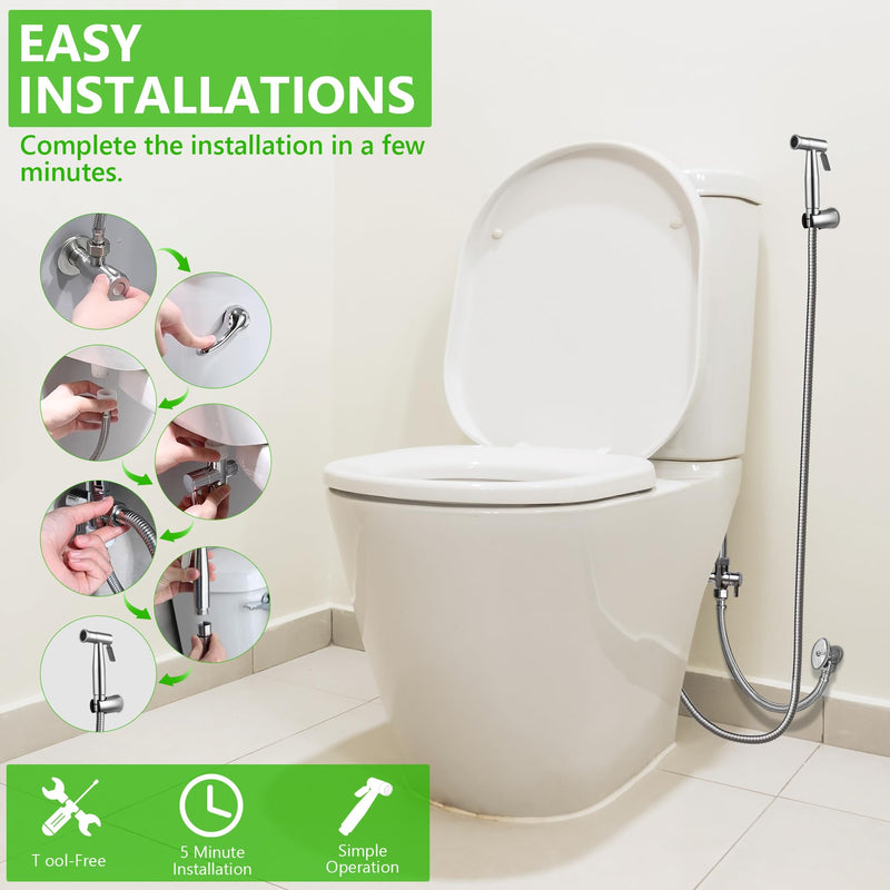 YA MI Multi Functional Hand-held Toilet Spray, Toilet Muslim Shower Sprinkler, Suitable for Women's Washing, Baby Bathing, Diaper Cleaning Spray