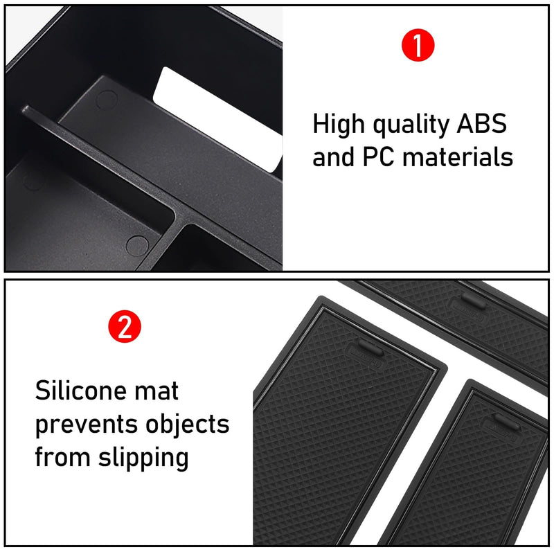 Jaronx Compatible with BMW X5 G05/ X6 G06/ X7 G07 Center Console Organizer, Console Organizer Tray Storage Compatible with BMW X5 G05/ X7 G07 2019-2026, X6 G06 2020-2026 G05/G06/G07 Console Organizer