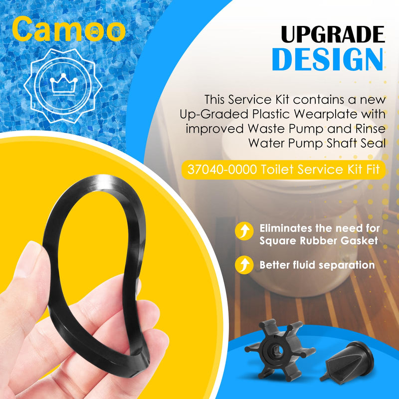Replace for Jabsco 37040-0000 Marine Toilet Service Kit Fit for Jabsco 37010 Series