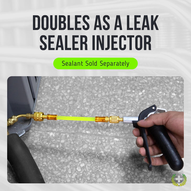 AC Drain Line Cleaner Tool & Leak Sealant Injector | Pro Grade Reinforced Injection Gun | Condensate Line Co2 Drain Gun