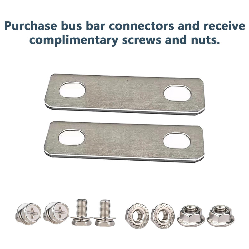 20PCS Pitch Row 2.83IN 2mm Thick Bus Bars Connector red Copper Nickel-Plated for Lifepo4 Cell 3.2V 50Ah 117ah 304ah 280ah 302ah Lithium Battery Busbar (20, Pitch Row 2.83IN) 20