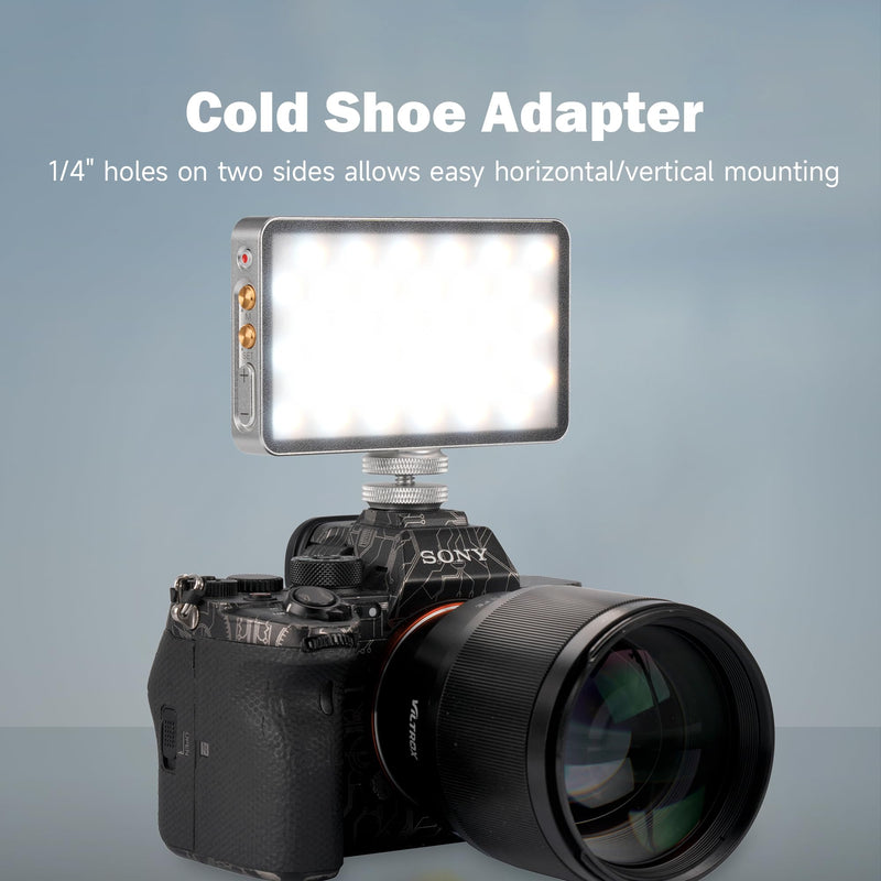 VILTROX 6000mAh On Camera LED Light, APP Control RGB Video Light, All Metal RGB Portable LED Photography Lighting, Led Camera Light Panel for Video Recording (Retro 08X) Retro 08X
