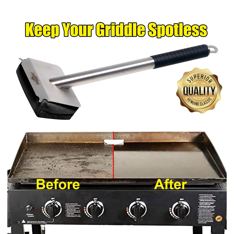 Steam Grill Brush Bristle Free,[Ultra Safe & Efficient] Grill Cleaner for Outdoor Grill,BBQ Replaceable Scraper Cleaning Head,Grill Brush BBQ Accessories,Gifts for Men/Dad ﻿ Black