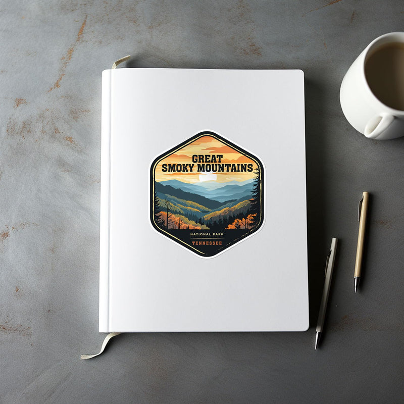 Great Smoky Mountains National Park Sticker - Waterproof Vinyl Decal for Car Bumper, Laptop, Water Bottle, Wall, and Window, Size - 3'' Longer Side Great Smoky Mountains 3'' - longer side