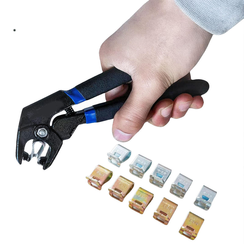 Fixing Clamps Set with Pliers,Car Body Dent Repair Fixing Clamp Pliers Set Bodywork Automotive Pull Removal Kit