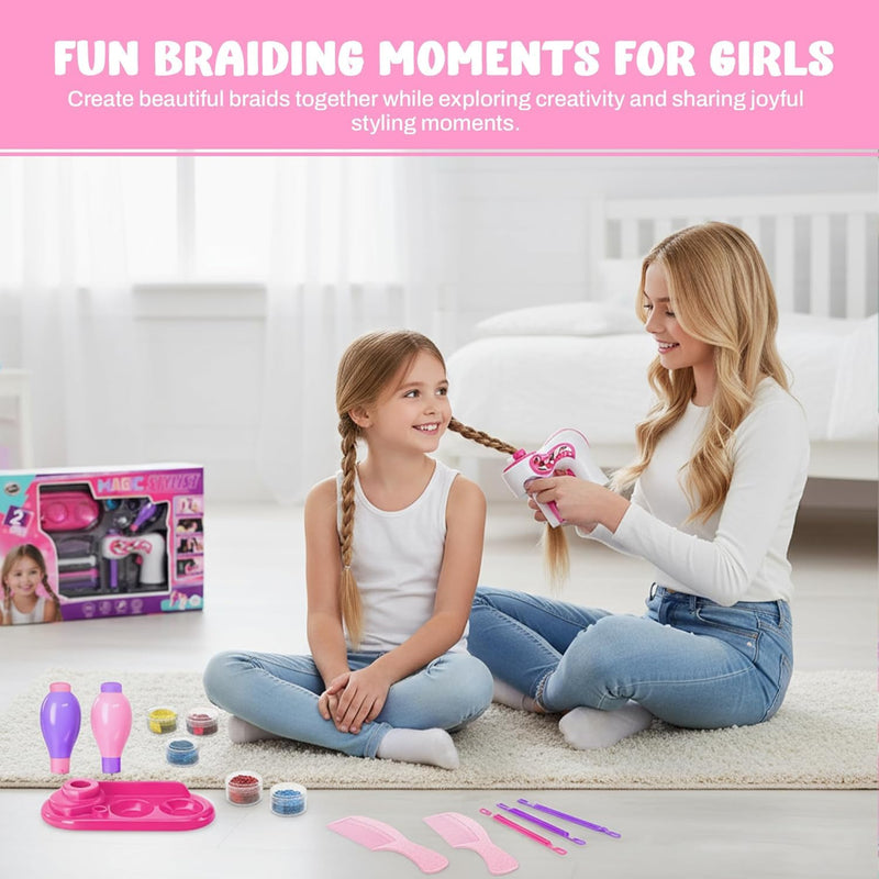 910 Hair Styling Styler Tools Hairdressing Decoration, Automatic Braiding Machine, Three-Twist Braid DIY, Fast Twist Hair Braiding Kit