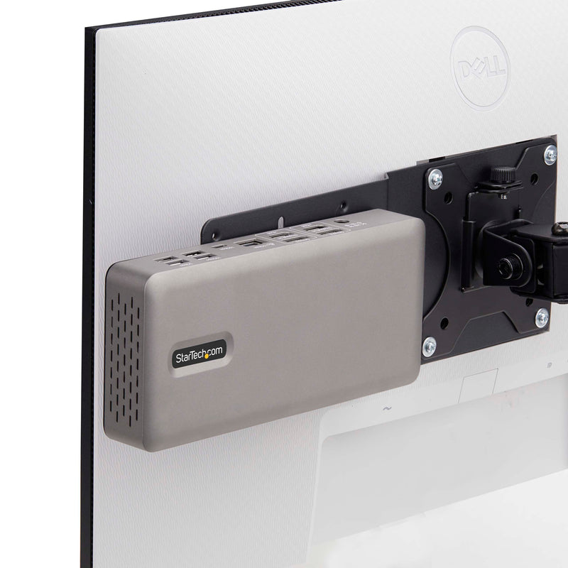 StarTech.com VESA Mounting Bracket for NUC/Thin Clients or Laptop Docking Stations, VESA 75x75/100x100 Compatible NUC Mount