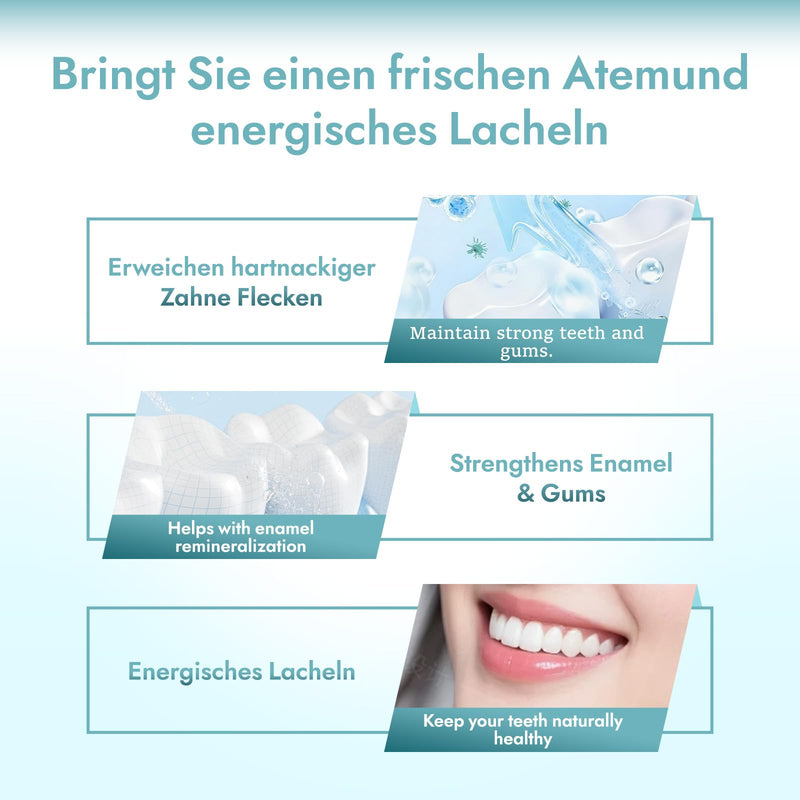 Velverdo Collagen Tooth Powder, Collagen Tooth - Hydroxyapatite Toothpaste Powder, Strengthens Enamel & Gums, Natural Oral Care Formula (1pc) 1pc