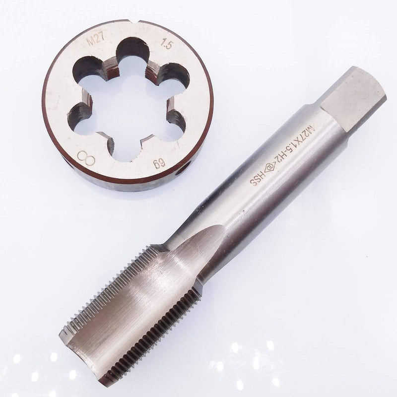 HSS M27 x 1.5mm Tap and M27 x 1.5mm Die Metric Thread Right Hand