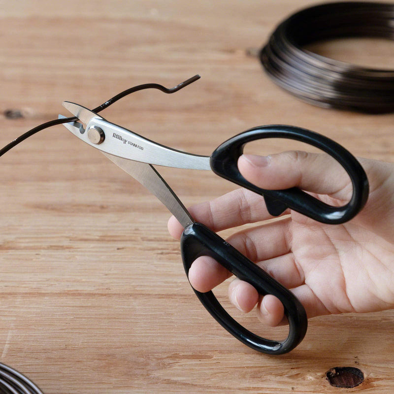 Wazakura Stainless Steel Scissor Style Wire Cutter. Made in Japan. Wire Clipping Tool, Bonsai and Ikebana Wire Stripper - Stainless Steel 160mm