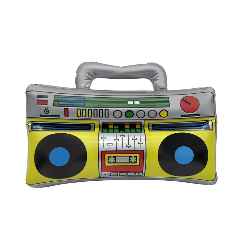 Inflatable Boombox & Phone & Radio Set 3PCS, 80s 90s Retro Party Decorations, Inflatable Mobile Phone & Pink Radio for Hip Hop Disco Rapper B-Boy Costume Accessories