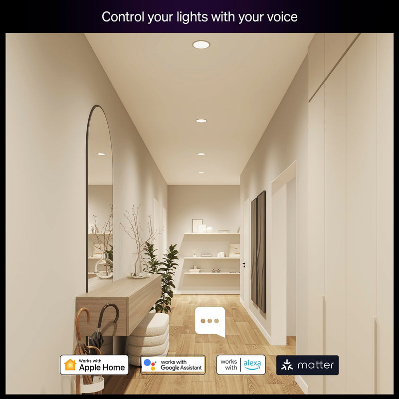 PHILIPS Hue Essential Smart LED BR30 Bulb 2-Pack, White and Color Ambiance, E26, 7.2W, 2200K-6500K, 650 Lumens, Dimmable LED Bulbs, Works with Alexa, Google Assistant, Apple Home 2 Pack