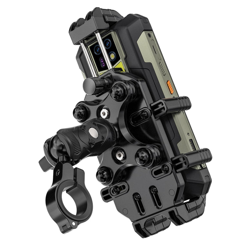 Ulefone Armor Mount Pro (AM02), Smartphone Mount for Bicycle, Cell Phone Holder for Motorcycle, Mobile Phone Mount for Scooter, for Phones from 6.1" - 7.2", max. 1.22" Thickness