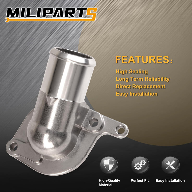 Thermostat Housing Compatible with 1998-2003 Cadillac Escalade Chevy Avalanche Chevy Camaro Express 1500 2500 3500 Silverado Suburban GMC Envoy Sierra Pontiac 5.3L 6.0L OE 125712618
