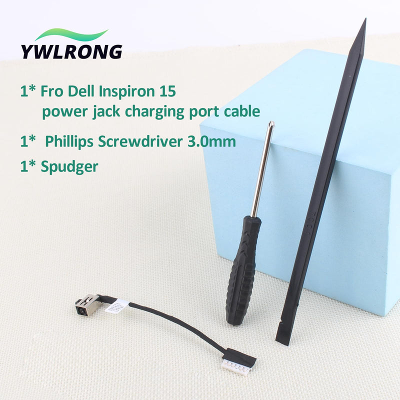 YWLRONG Charging Port for Dell Inspiron 15 Power Jack Plug Flex Cable for Inspiron 14 Dock Connector Replacement Accessories Parts