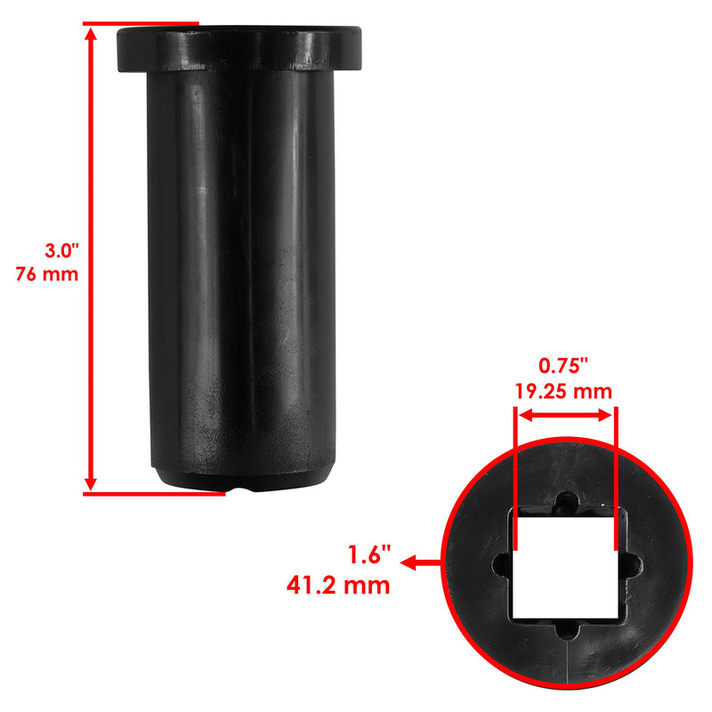Caltric Rear Suspension Stabilizer Tube Bushings Compatible with Polaris Sportsman 500 1996-2005 2007