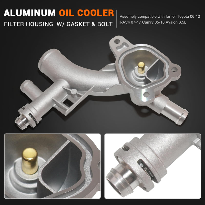 Upgrade Aluminum Water Outlet Thermostat Housing & Hose Compatible with 2011-2016 Chevy Cruze 2012-2020 Sonic OE# 25193922 55565334 55596898
