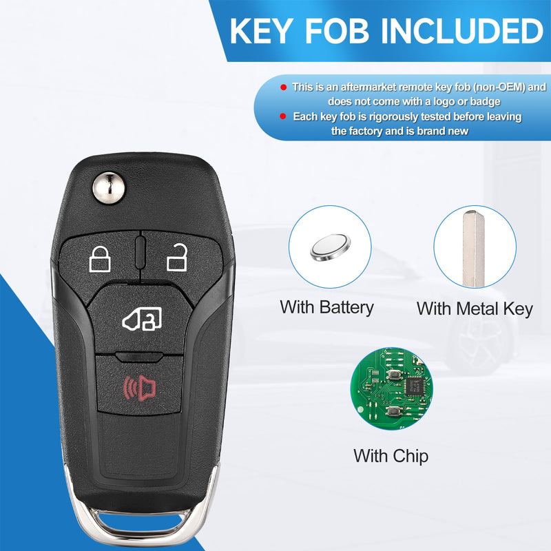 Smart Key Fob Replacement Remote fits for Ford Transit 2019-2021 Transit Connect 2019 2020 2021 2022 2023 Car Keyless Entry Remote N5F-A08TAA 315Mhz 49