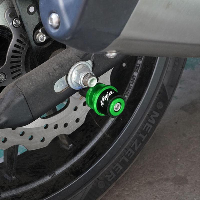 MOWOK 8MM Swingarm Spools slider For Kawasaki Ninja 650 2017-2024 ZX-6R/ZX636 2014-2024 NINJA 400 Z400 2018-2024 NINJA 1000SX 2020-2024 Ninja 500 ZX4RR Motorcycle Accessories Stand Screws