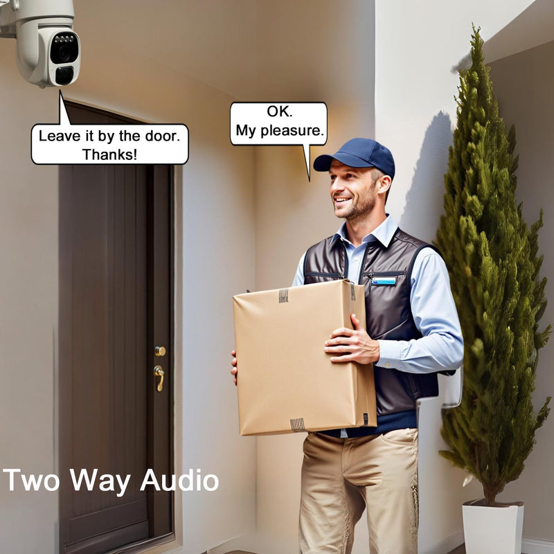 Solar Security Camera Wireless Outdoor, 3W Solar Panel, 360° Pan Tilt Solar Battery Outdoor Camera with 3MP Color Night Vision, Weatherproof, No Monthly Fee