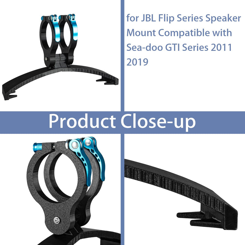 Compatible with JBL Speakers&Sea-Doo GTI(2011-2019) Bluetooth Speaker Mount | Solid Locking Design for High Speed, for Seadoo Accessories