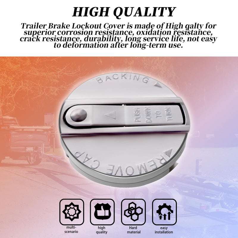 34359 Brake Lockout Cap Compatible with Model A-60, A-75, A-84, XR-84 Actuators Hydraulic Hitch Trailer(ID:2-1/2",fits a 2" Hole)