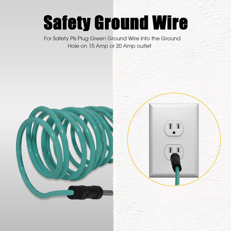 NEMA 10-50P to 14-50R EV Charger Adapter Cord with Ground Wire | 50Amp 3Prong 6AWG 125/250V, Old Oven dryer Adapter Cord for Tesla and Other EV Level 2 Charging 12 inch
