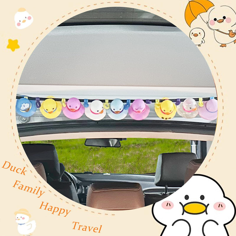 Rubber Duck Holder for Jeep Owners, Duck Display Rope Paracord Strap for Jeep Wrangler YJ TJ JK JL JT, Jeep Ducking Interior Accessory (Rubber Ducks Not Included)