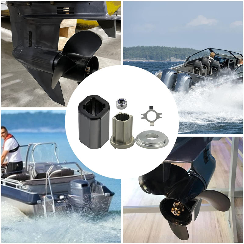 CDIYTOOL 835257Q1 Prop Hub Kit, Hub Kit Mercruiser Alpha One Propeller 835257K1 Replacement Quicksilver for Mercury 135-300 HP, Alpha One, Mercruiser Alpha, Bravo One Drives 135-300HP Outboard Engine