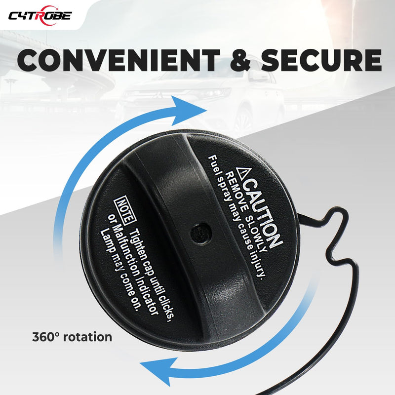 Gas Cap Fuel Cap Compatible with 2002-2009 Toyota Corolla Camry Sienna Solara 4Runner Avalon Tacoma Matrix Highlander Sequoia Tundra Lexus ES300 330 GS300 GS430 GX470 Scion tC Replace 77300-33070
