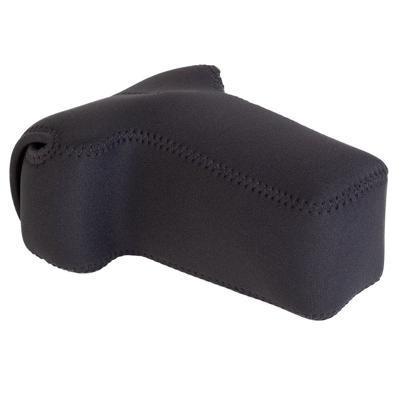 OP/TECH USA Soft Pouch – Compact digital camera case, lightweight accessories pouch, sleek neoprene sleeve for DSLR, perfect for backpacks & travel – durable protection in style D-SLR Zoom Black