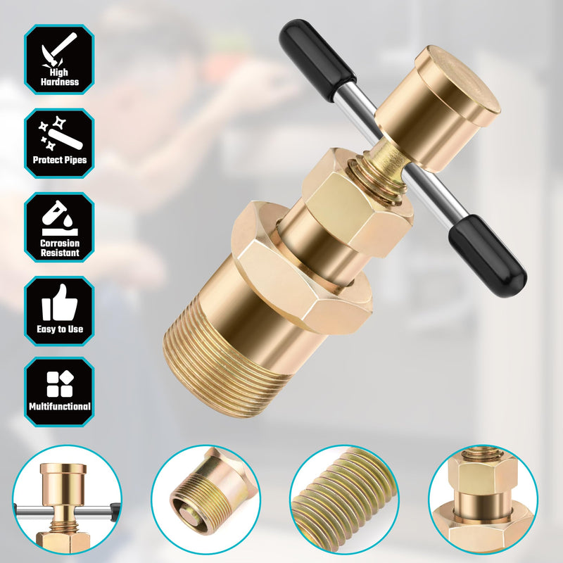 DURATECH Olive Remover Puller Tool, Compression Ring Removal Tool, for NPT 1/2 ” and 3/4 ”, Without Damage, Corrosion Resistance, Remove Nut and Ferrule of Pipe in Kitchen, Sinks, and Bathtubs