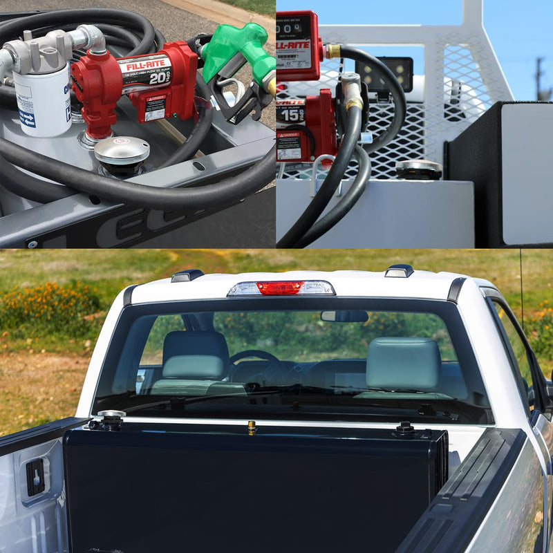 Transfer Tank Fuel Cap Diesel Tank Cap for Venting Pressure,Vented Gas Diesel Lid for 2 Inch Base,Gas Fill Lid for Ford GMC Truck w/Transfer Auxiliary Fuel/Storage Truck Tool Box-Only Include Fill Lid Silver