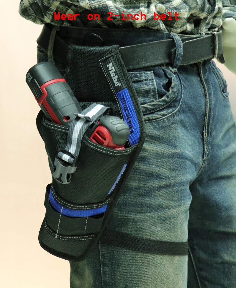 Niche Heavy Duty Drill Holster, Safe and Convenient Storage for Electric Drill, bits, Screws and Accessories (TL-6211)