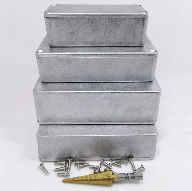 4 pcs Aluminum Enclosure Assortment 1590B 1590BB 125B 1590A