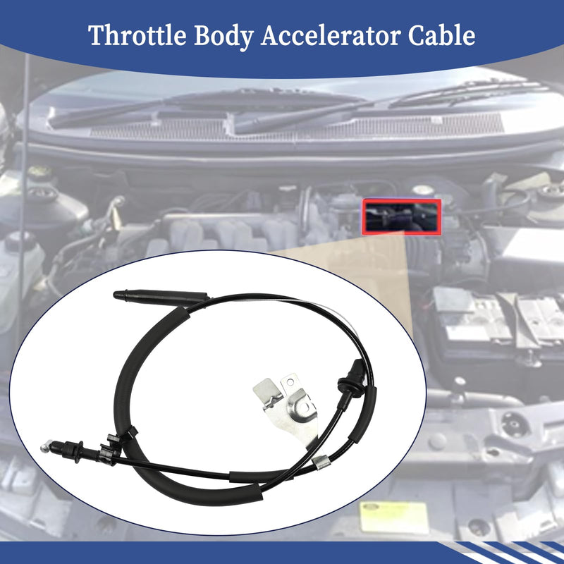 Throttle Body Accelerator Cable Fit for Ford Escape│Mercury Mariner 2005 2006 3.0L V6-Gas Replace 5L8Z-9A758-CA Throttle Control Cable Assembly