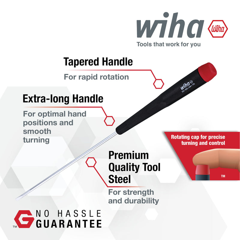 Wiha 26791 Precision Torx T1-T8 Set, 8-Piece,(Red, Black)