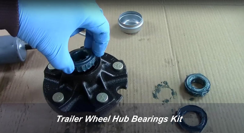 Pack of 2 Trailer Wheel Hub Bearings Kit Fits for 1-1/16'' 2000Lbs L44649/L44610, Grease Seal 12192TB ID 1.250'' and 15192TB ID 1.500'' Cotter Pin L44649/L44610 Pack of 2