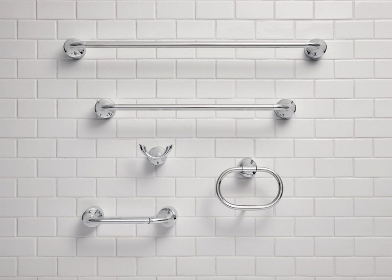 Moen MY3724CH Idora 24-inch Single Towel Bar, Chrome 24" Towel Bar