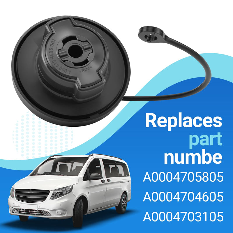 Fuel Gas Tank Cap Fits for Mercedes Benz Sprinter Vito Viano W639 W638 W447 W906 W903 Replaces A0004705805 A0004704605 A0004703105
