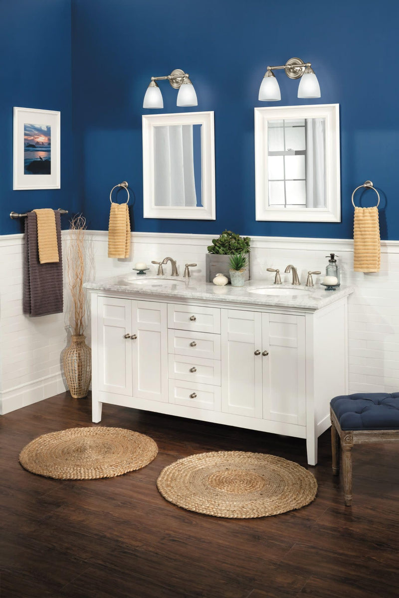 Moen Brantford Brushed Nickel 24-Inch Single Bathroom Towel Bar, Traditional Wall Mounted Towel Hanger, YB2224BN 24 Inch 24" Towel Bar