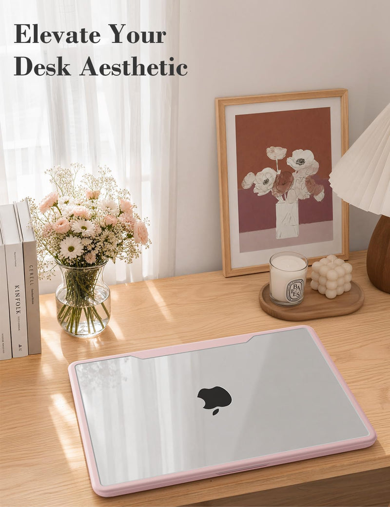 iCasso MacBook Neo Case 13 inch with A18 Pro Chip 2026 A3404 Blush Pink | MacBook Neo Minimalist Case, Anti-Scratch & Crack & Fingerprint with Keyboard Skin & Screen Protector, for Work Study Travel
