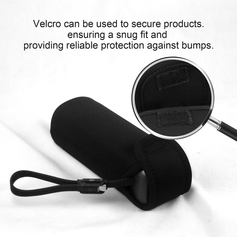 Sleeve Travel Case for Power Bank A1695 25K 100W | Rugged Neoprene Construction Sleeve Travel Bag for with Portable Lanyard (Case Only ) Black