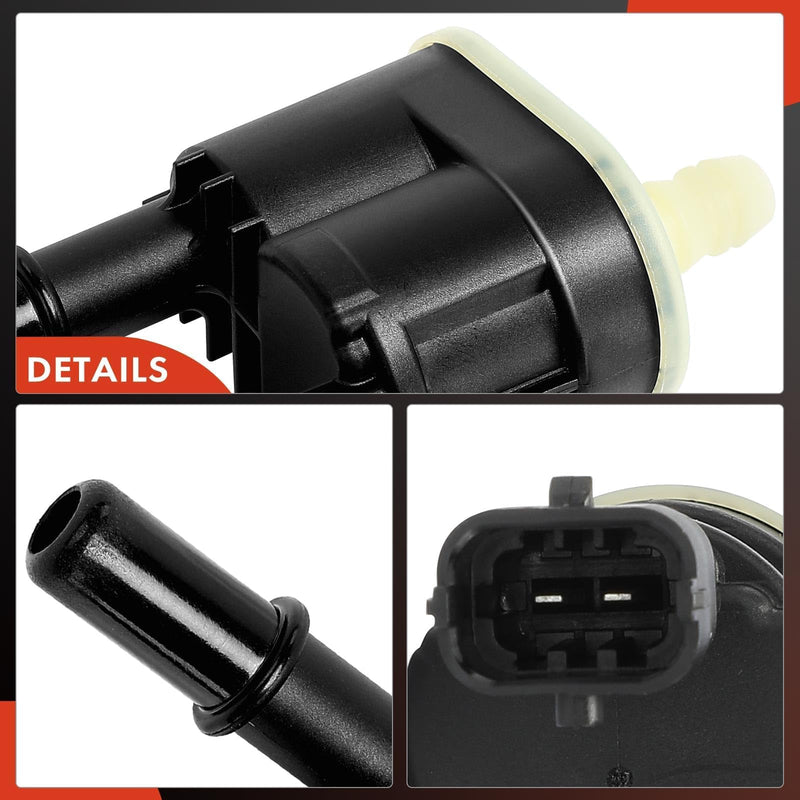 A-Premium Vapor Canister Purge Solenoid Valve Compatible with Jeep Grand Cherokee, Cherokee, Wrangler & Dodge Challenger, Charger, Durango & Chrysler 300, Grand Caravan, Pacifica, Voyager & Ram 1500