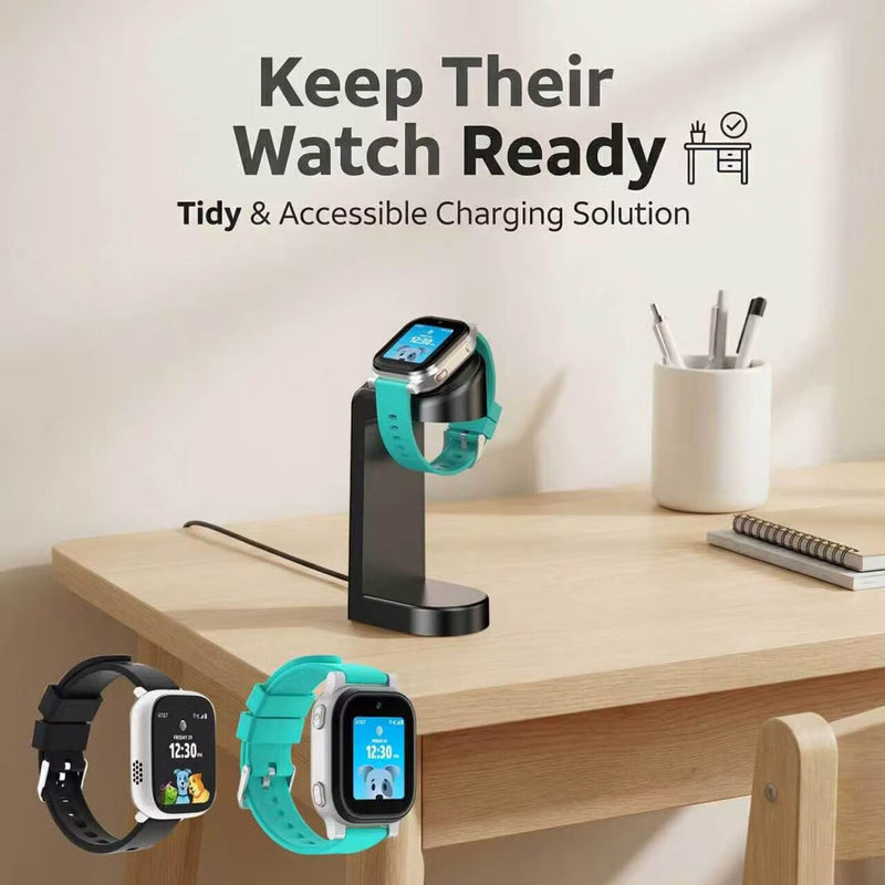 Charger Dock Compatible with AT&T Amigo Jr Kids Smart Watch 2/1, Fast Charging Watch Dock with 4.92 Ft Cable & Adapter, Magnetic Watch Charging Stand, Kids Smartwatch Accessories