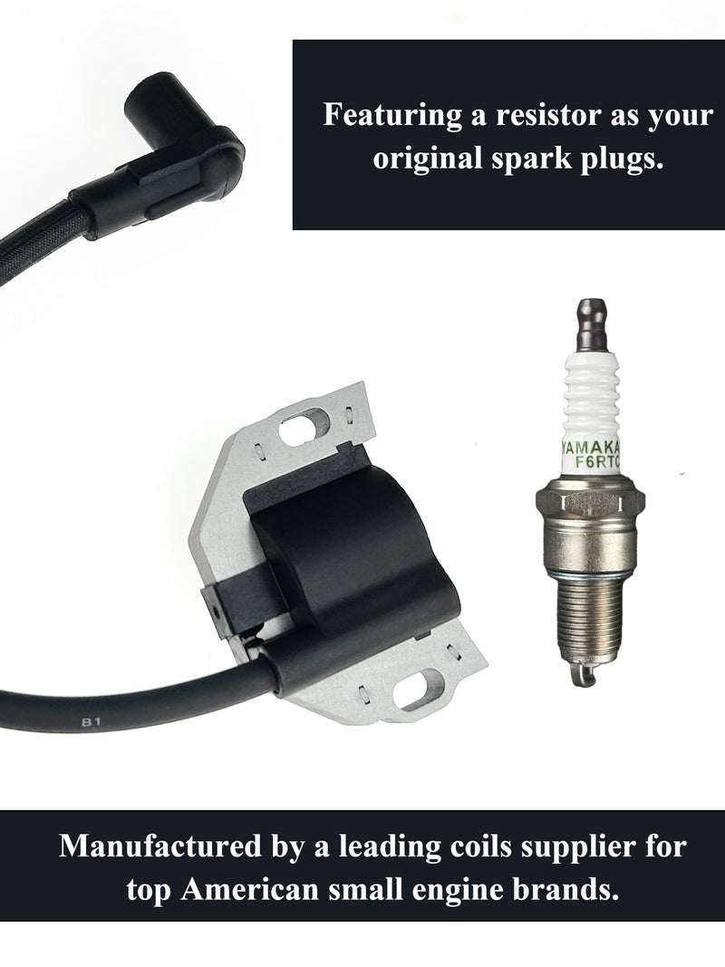 YAMAKATO 21171-0743 Ignition Coil for Kawasaki John Deere X300 Toro Zero Turn with FR651V FR691V FX751V FX801V FX850V FR600V Lαwnmower Engiηes, Armature Magneto 21171-0711 21171-0738 21171-7041