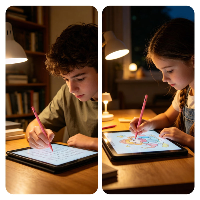 Stylus Pen for iPad, Pencil for Apple iPad A16 11th/10th/9th/8th/7th/6th Generation, iPad Air M4/M3/M2/5/4/3 Gen, iPad Pro M5 M4 13/11/12.9 inch, iPad mini A17 Pro 7/6/5th Fast Charge (Pink) Pink