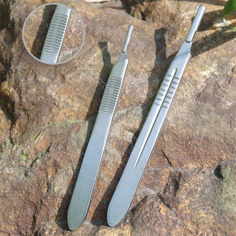 LabAider Surgical Grade Blades #11 20pcs Sterile with #3 Scalpel Knife Handle for Biology Lab Anatomy, Practicing Cutting, Medical Student, Sculpting, Repairing #11-20PCS