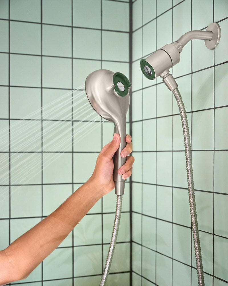 Moen Verso Handshower, Detachable Round Shower Head with Magnetix Docking System, 60" Hose, Spot Resist Brushed Nickel, 220H2SRN Spot Resist Nickel