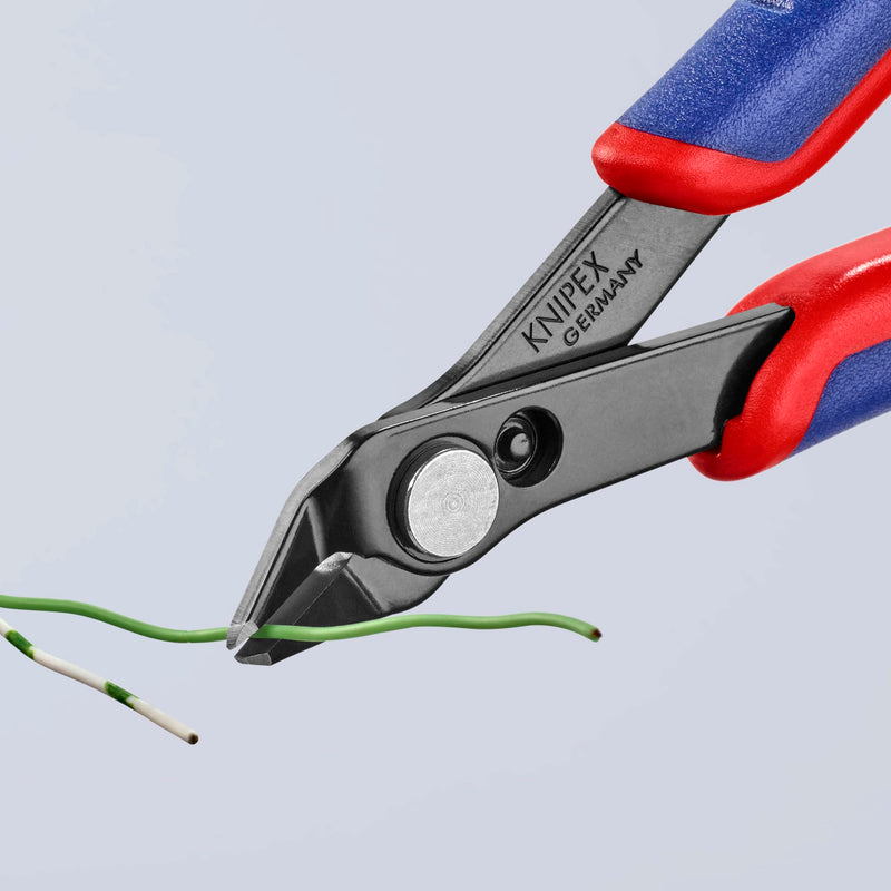 78 81 125 SB Electronics Cutter "Super-Knips" 4, 92" with Bevel In Blister Packaging Multi-colour Burnished with very small facet